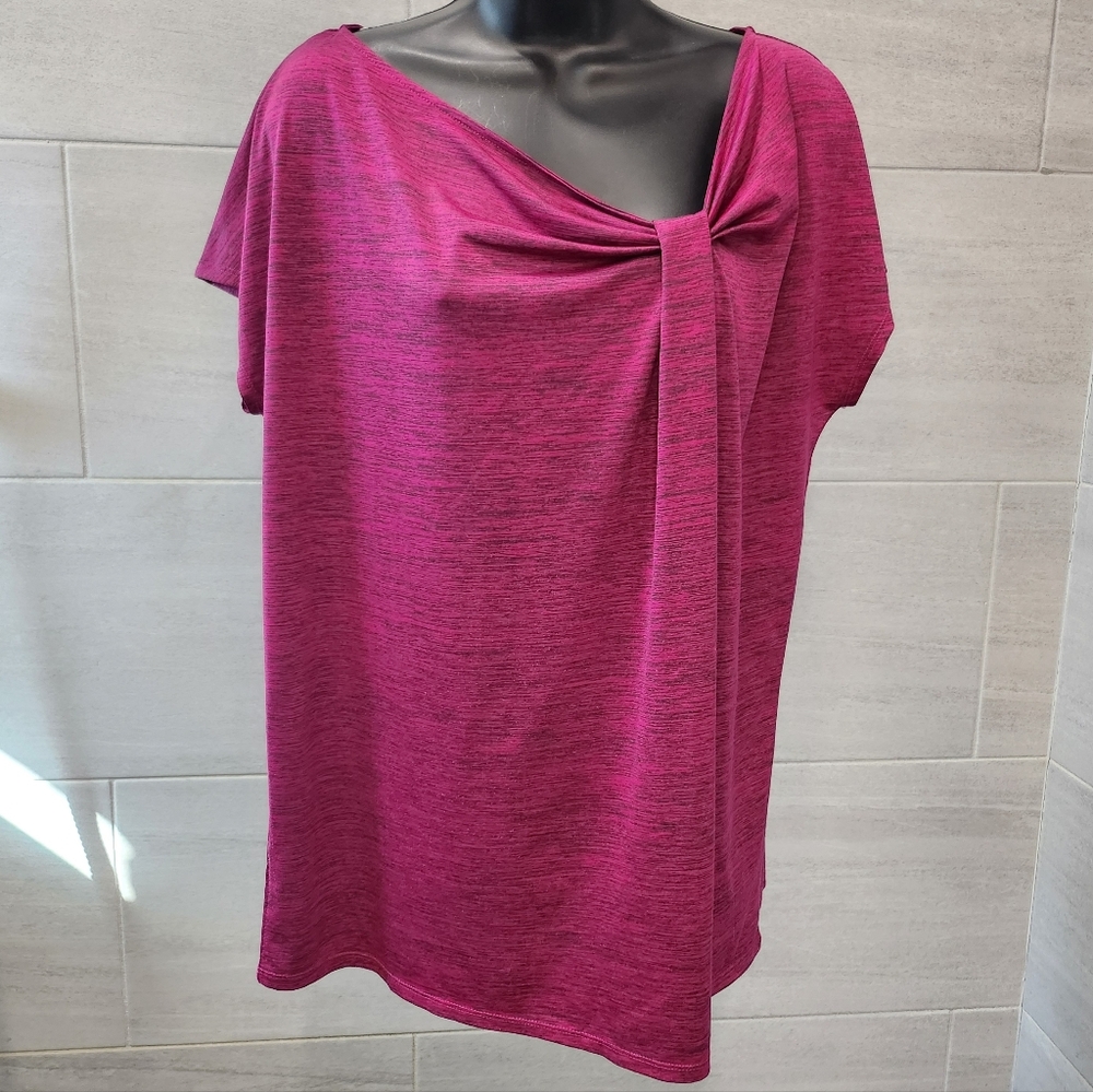 Stylish Magenta Top with Knot Detail
